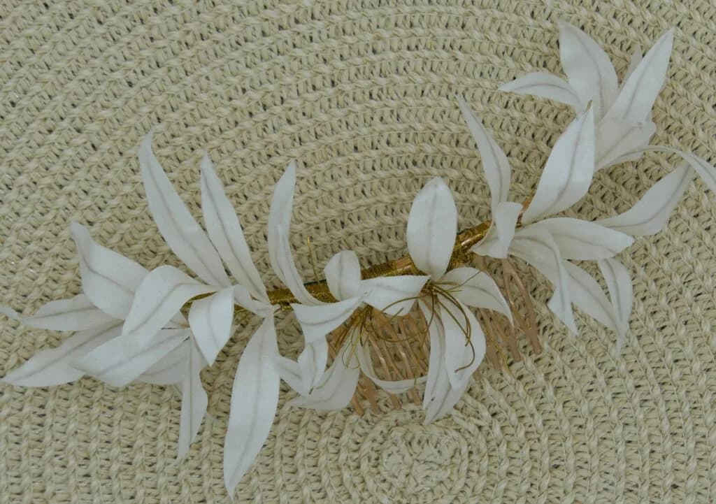Parure de mariee feuilles