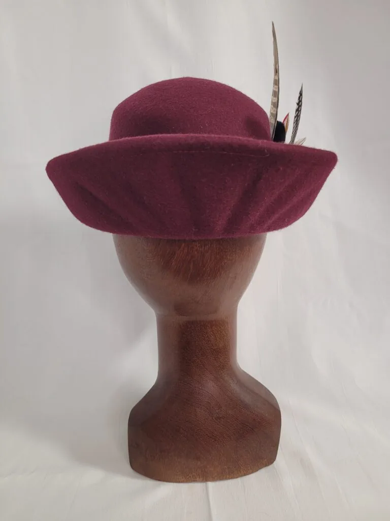 Chapeau de feutre et garniture de plume